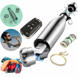 Diversion Water Bottle Can Stainless Steel Tumbler Safe with A Food Grade Smell Proof Bag Bottom Unscrews To Store