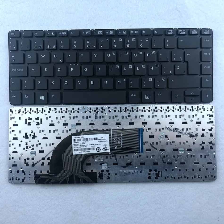 

Spanish Laptop keyboard for HP ProBook 640 440 445 G1 640 645 430 738687-071 Without frame SP Layout