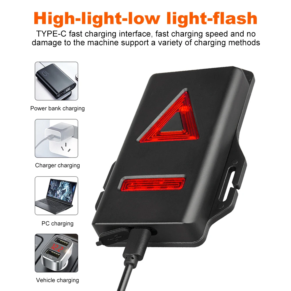 مصباح LED ليلي للجري USB قابل لإعادة الشحن، مصباح أمان فائق السطوع، 3 أوضاع خفيف الوزن، ضوء تشغيل الصدر للتخييم والمشي لمسافات طويلة والجري