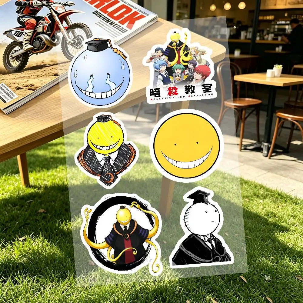 Assassination Classroom Custom Motorcycle Sticker Kit Reflective Decal Set For Helmet Tank Fairing Body Graphics