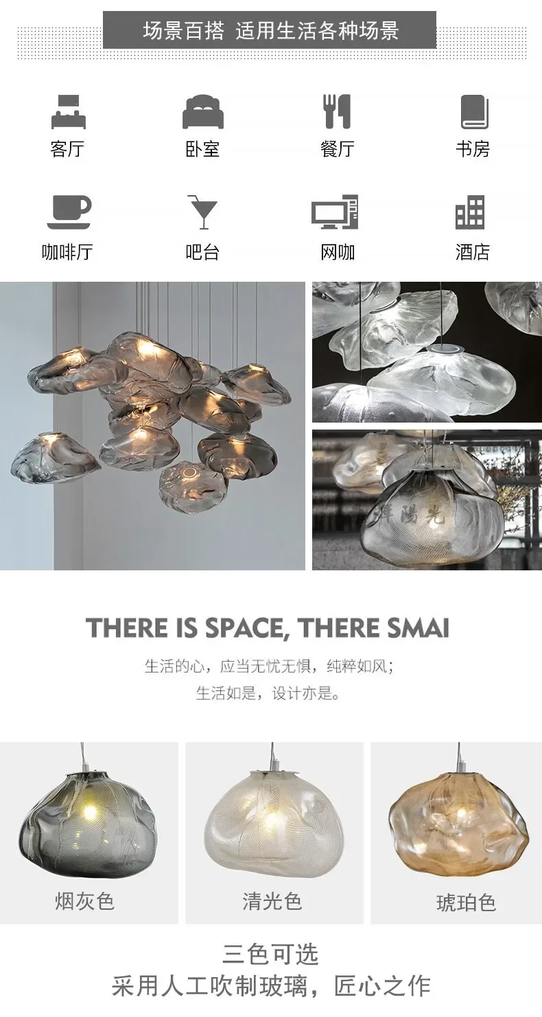 LED Creative Nordic Chandelier Dining Room Kitchen Island