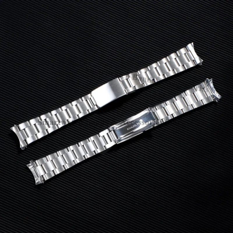 13mm 17mm 18mm 19mm 20mm 21mm Stainless Steel Strap for Rolex Water Ghost Strap Replacement Watch Bracelet Men Sport Wrist Band