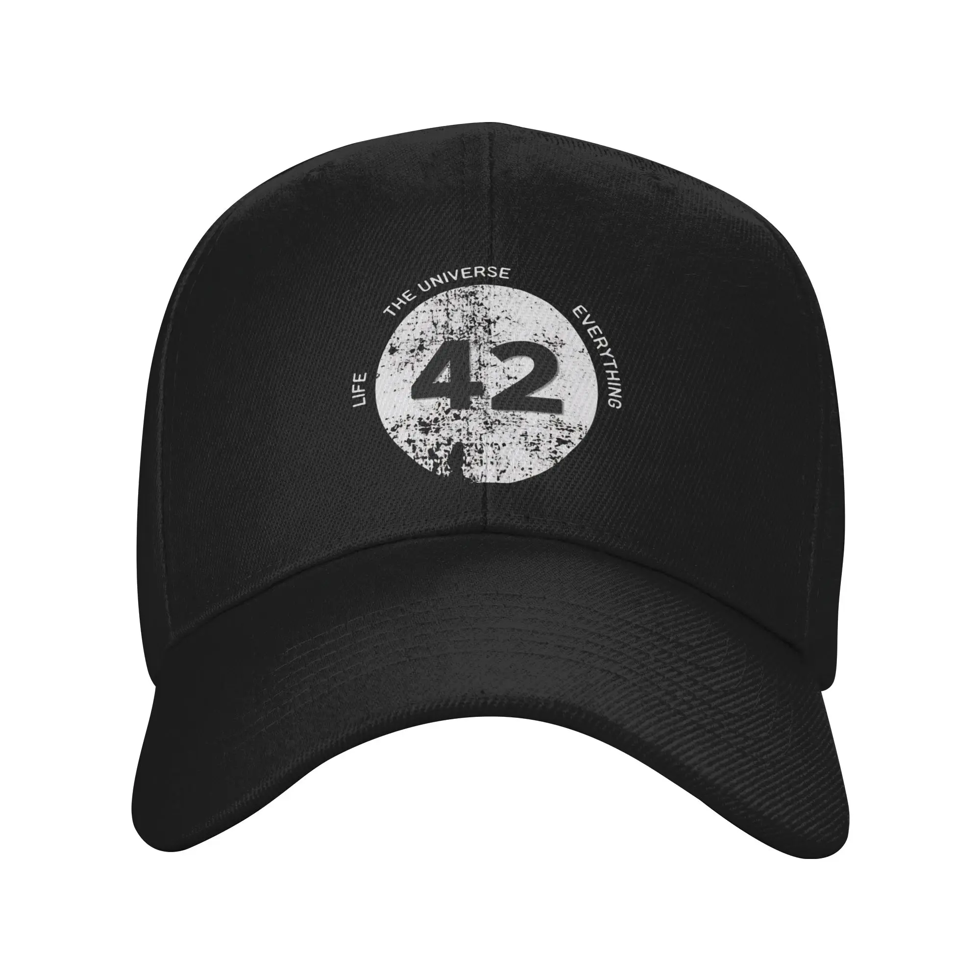 Men Women dont panic 42 The Answer To Life Douglas Adams  Hats Cool Baseball Cap  Snapback Hat Travel Headewear Adjustable
