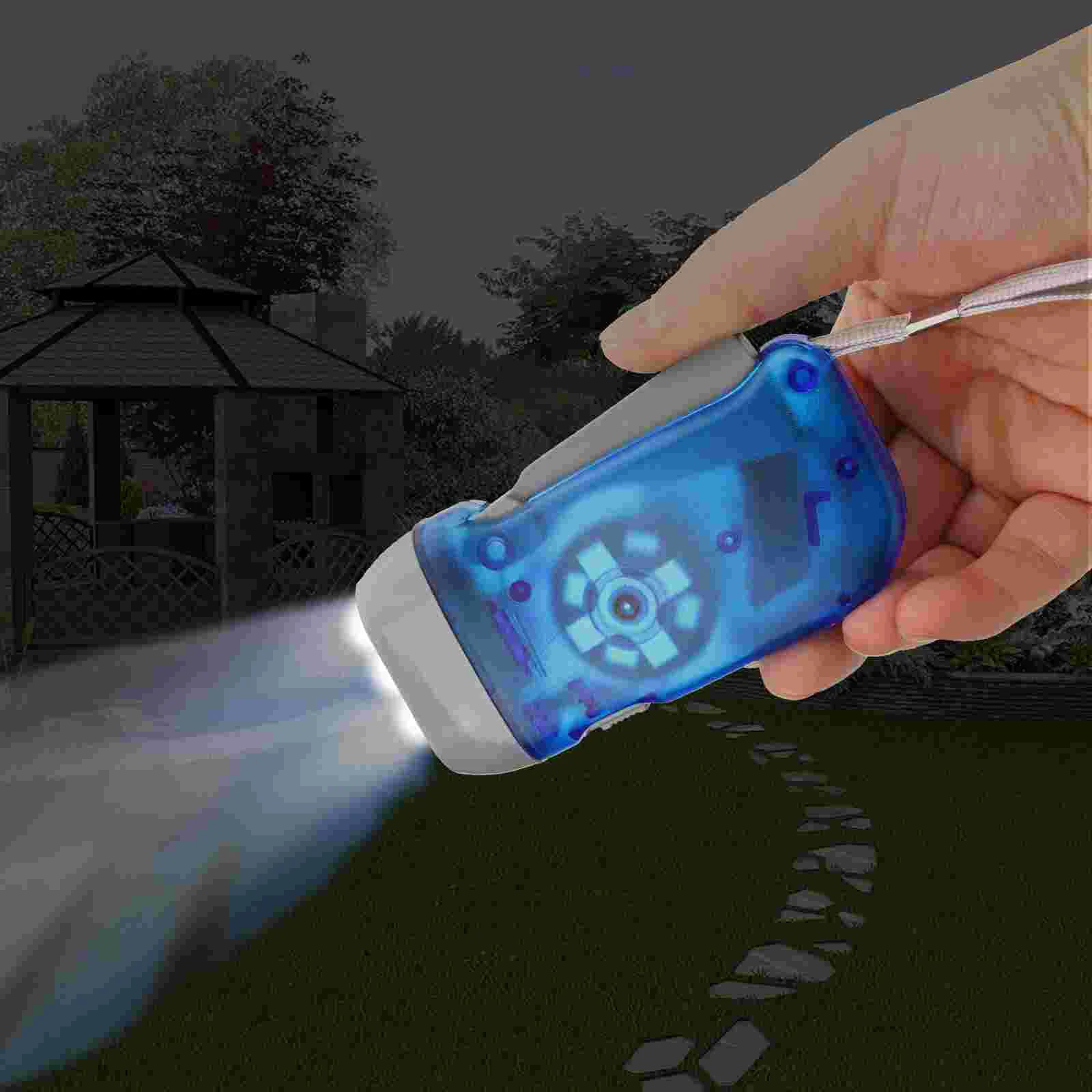 Hand Pressing Dynamo Flashlight small Colored Flashlight multiuse durabel SelfGenerating Torch Portable Camping travel Lamp