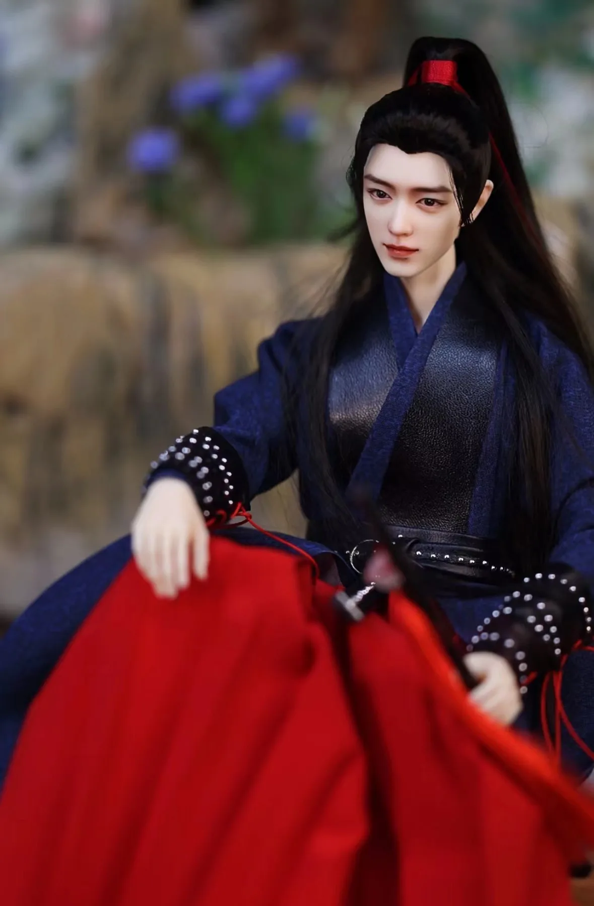 1/6 Bjd Figuur Full Set Blue Wei Wuxian Xiao Zhan 30Cm Originele Realistische Pop Top Voortreffelijk De Ongetemde Mdzs High Art Wei Ying