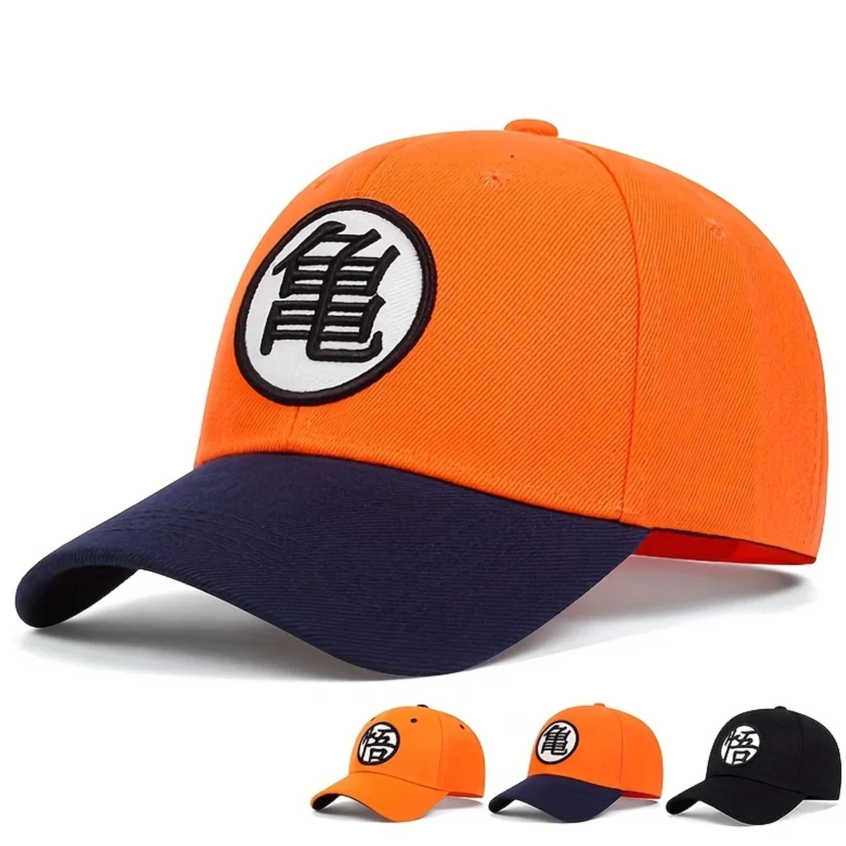 Cartoon printed baseball cap anime net cap Goku GOKU duck tongue cap adjustable size leisure cap sunscreen cap