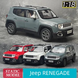 OEM 1/18 scale new Jeep Renegade SUV Metal car model static display pieces holiday gift collection