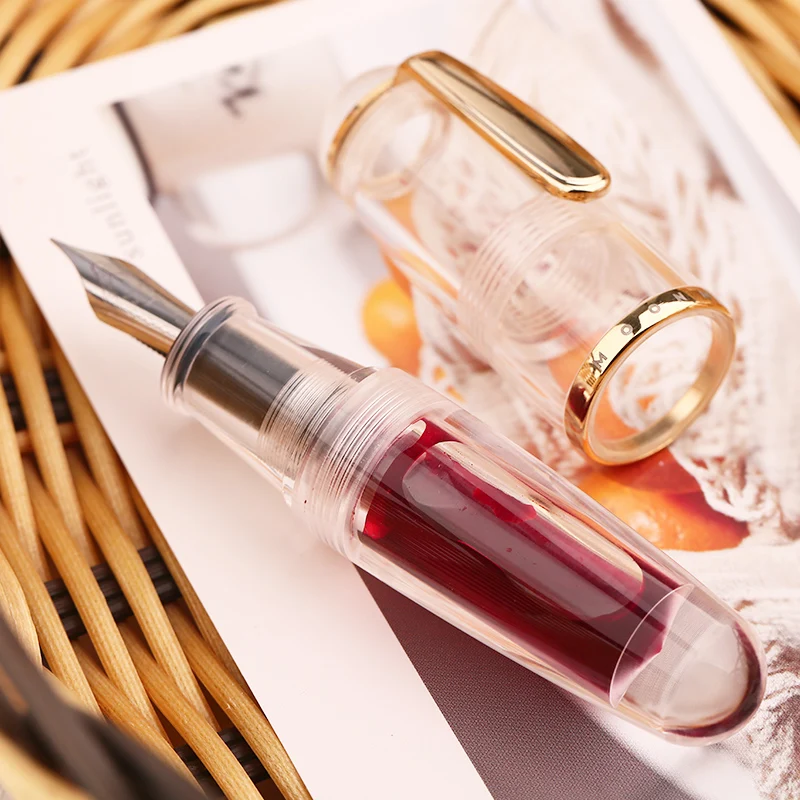 

MAJOHN Q1 Короткая дизайнерская карманная ручка для ручного счета с тонким наконечником Цветная чернильная ручка для мальчиков и девочек Маленькая толстая ручка Школьные принадлежности