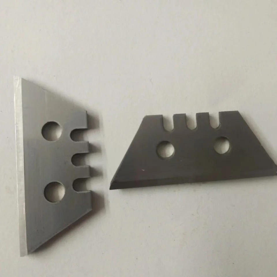 Double Hole Trapezoidal Blade, Special Blade for PVC Vinyl Floor Installation, Seam Splicing Push Cutter Wall Edge Cutting Tool