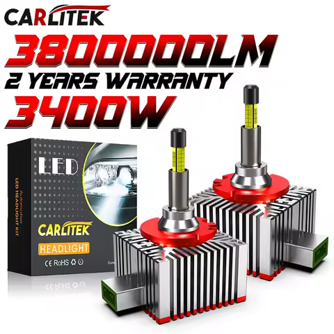 3800000LM 3400W D3S LED Headlights HID D1S D8S D8R D1R D3R Turbo 3D 360 CSP Chip 1:1 Bulb Xenon 6000K Car Headlamp 6000K 2Pcs