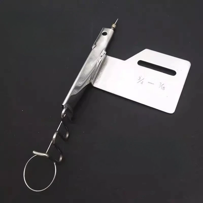 Industrial sewing machine flat car turn over with dark line 148 pull tube wrapping device dark line anti-pig intestine pull tube