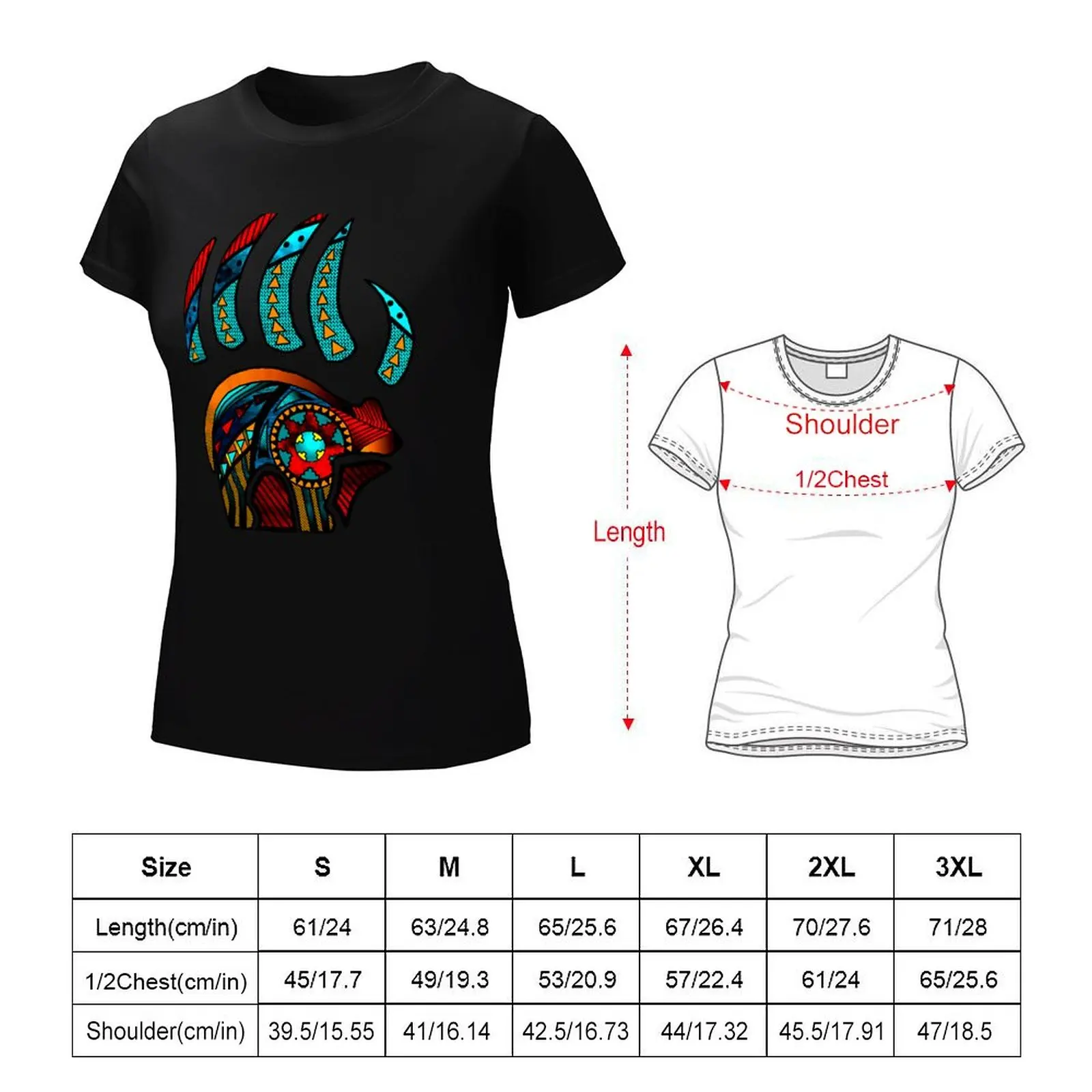 Bear Claw T-Shirt customizeds sublime Women's cotton t-shirt