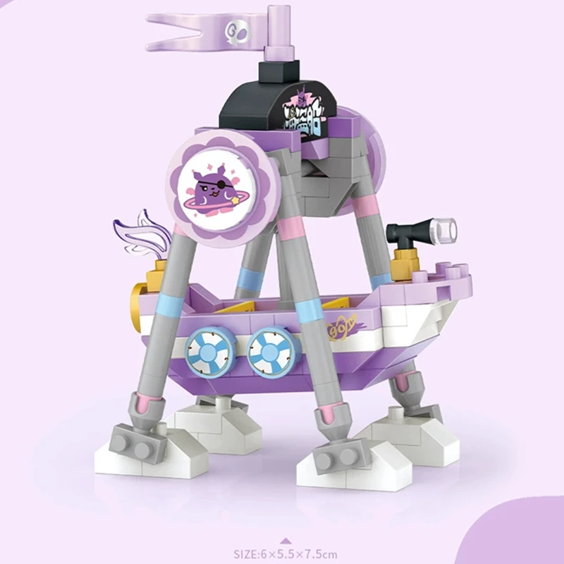 NEW Amusement Park Carousel Pirate Ship Ferris Wheel Halloween Game Street View Building Blocks Kit Girl Bricks Model Kids Toy