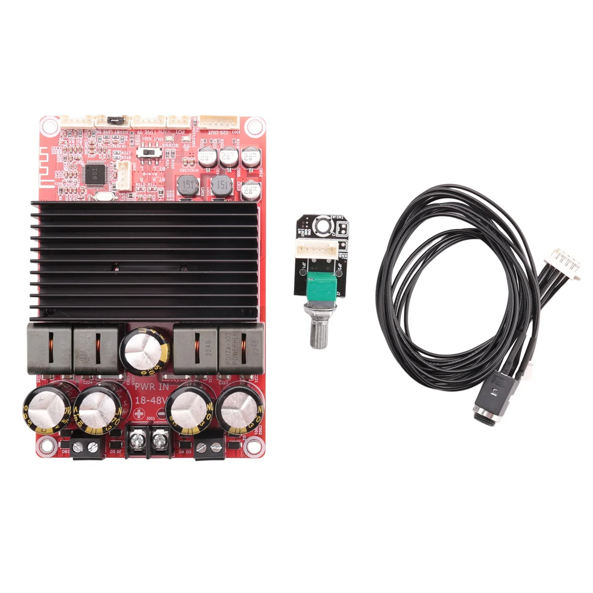 A57G-300Wx2 TPA3255 2-Channel Stereo Amplifier Board High Power Bluetooth 5.0 DC24-48V Class D Digital Power Amplifier Audio