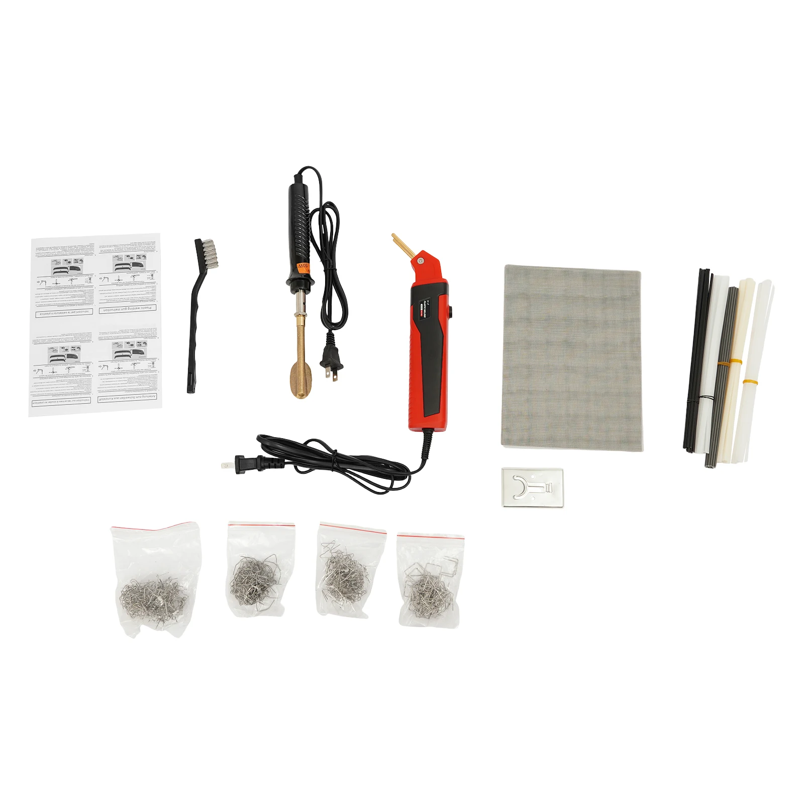 US-Standard 100W Complete Plastic Welding Tool Kit, Fully Equipped Accessories, Easily Handles Various Plastic Repairs – Versatile for Home & DIY Use