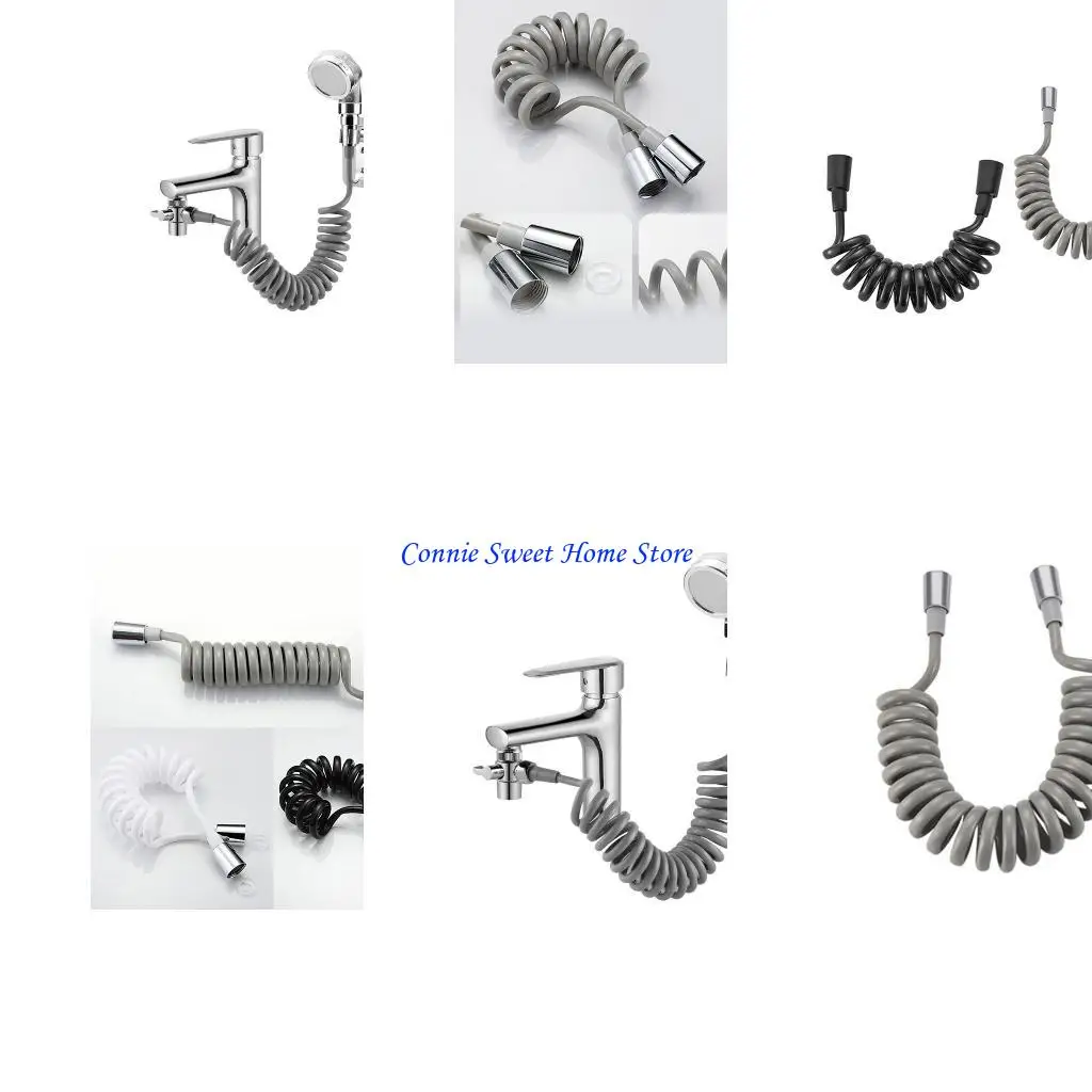 

LXAF Universal Spring Shловой шланг Гибкий телескопический шланг для душа 4-точечный интерфейс