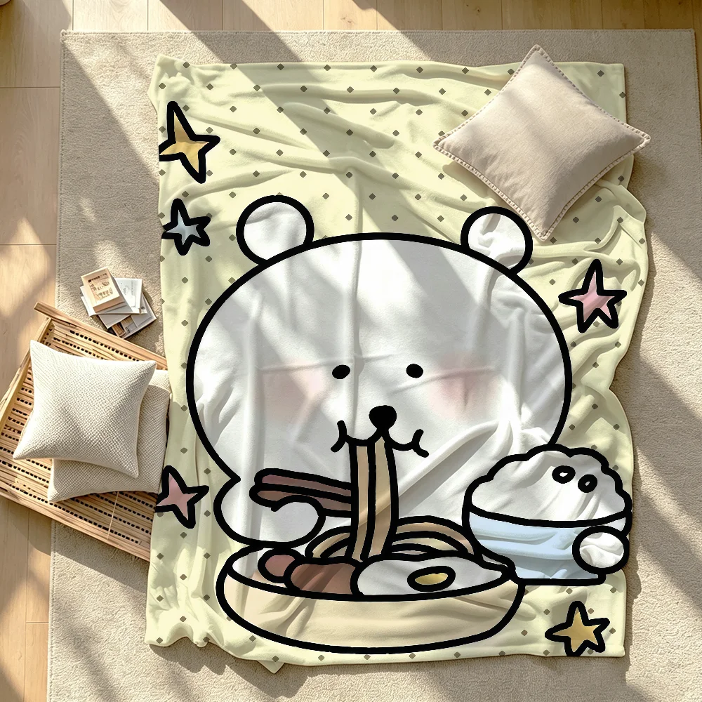 Joker Bear Cartoon Blanket Soft Warm And Thick Perfect For Bedroom Living Room Bed Sofa Camping Picnic Office Gift