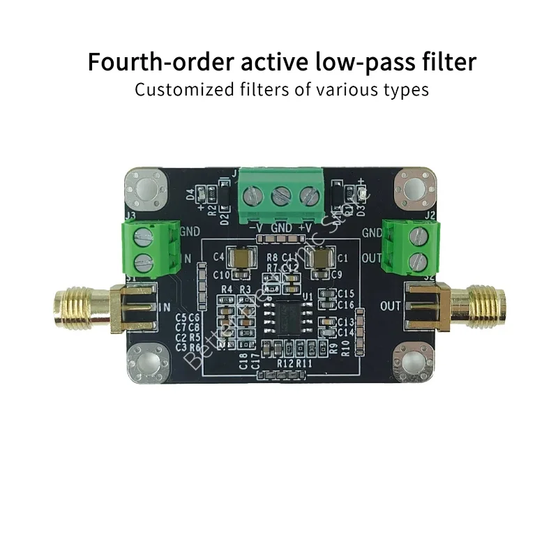 

Fourth-order active low-pass filter Customized filters of various types