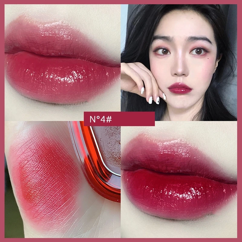 6 Colors Sexy Red Lipsticks Waterproof Moisturizing Lip Glaze Tint Long Lasting Non-Stick Cup Lip Stick Makeup Korean Cosmetics