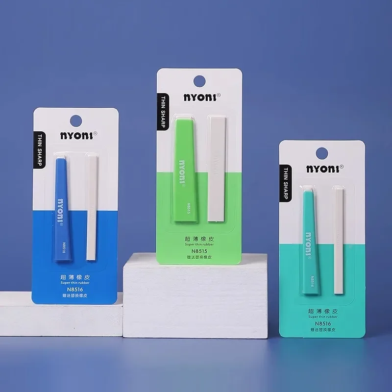 Borrador ultrafino NYONI, borrador para resaltar bocetos, lápiz de carbón de 2mm, detalle de dibujo para bocetos, mejora la forma de goma portátil