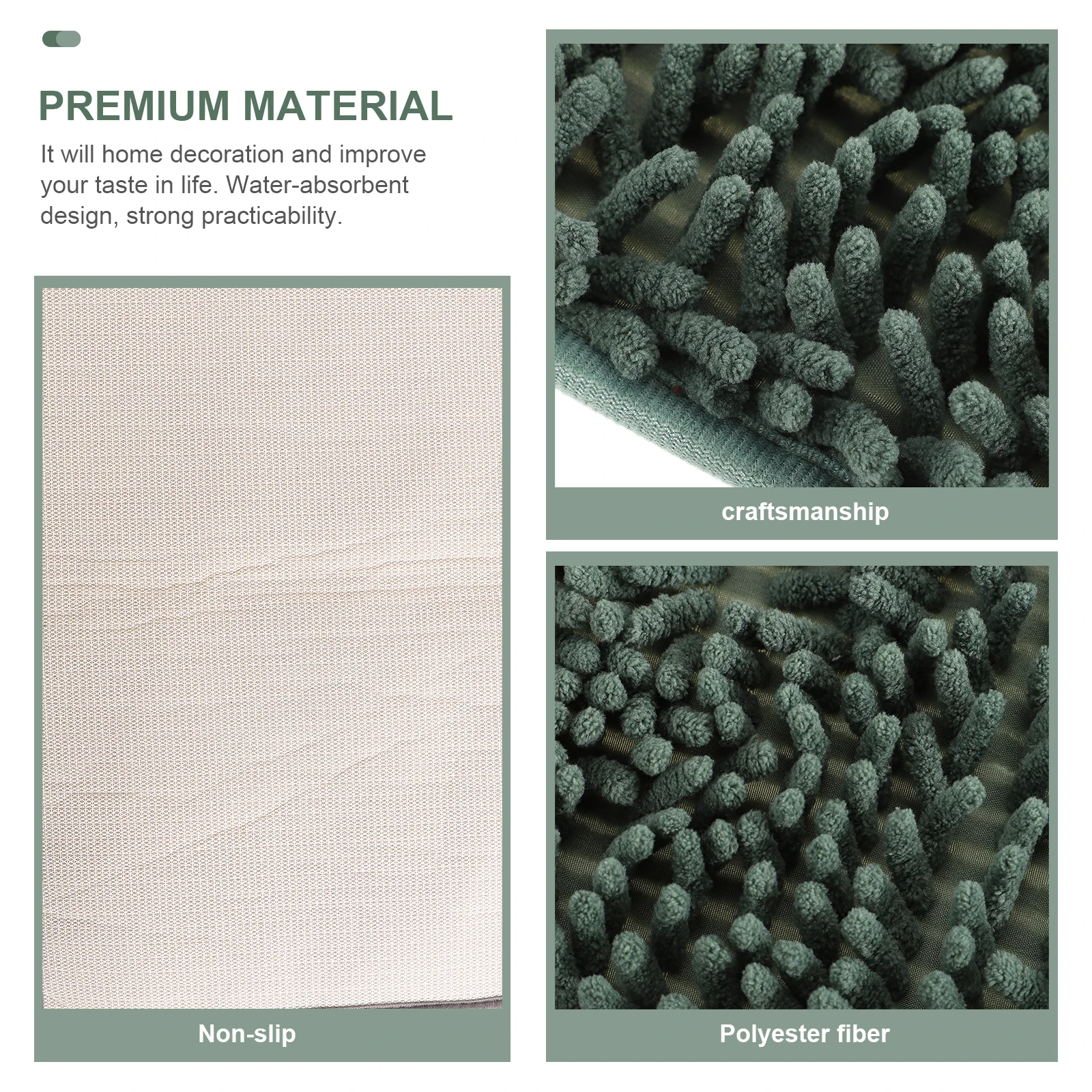 

For Bathroom Bedroom Living Room Home Entryway Non- Mat Anti-Skid Floor Cushion Indoor Outdoor Doormat Bath Pad Room