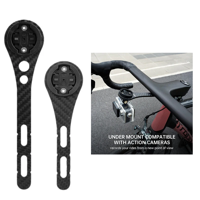 Carbon Fiber Bicycle Computer Holder Bike Handlbar Computer Mount Cycling Speedometer Support Holder For Garmin