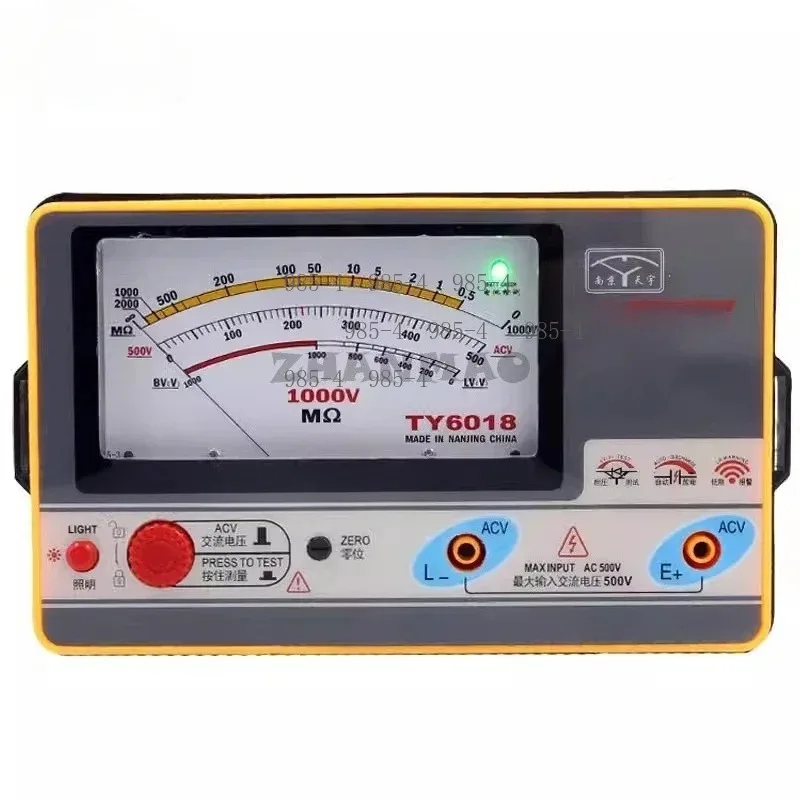 Electronic Megohmmeter Insulation Resistance Shake Meter 1000V TY6018