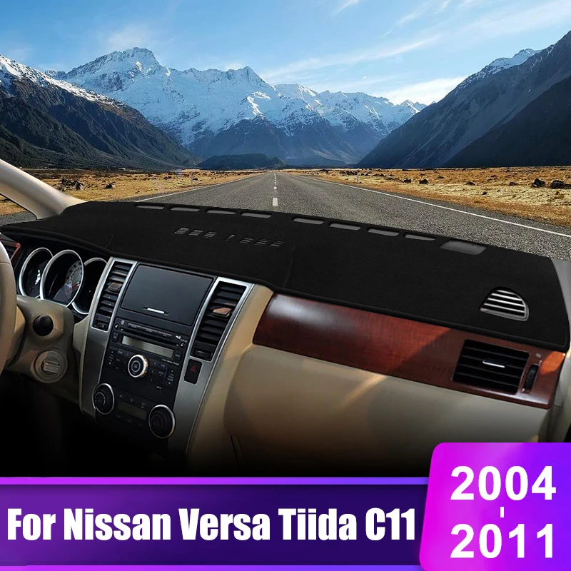 

For Nissan Versa Tiida C11 2004 2005 2006 2007 2008 2009 2010 2011 Car Dashboard Cover Sun Shade Non-slip Mat Pad Accessories