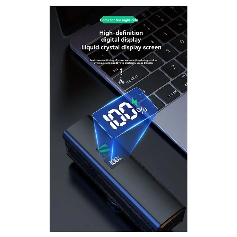 N82R Cycling Lights Night Riding Lights With High And Low Switch 800 Lumens USB-C Charging For Cyclists And Commuters