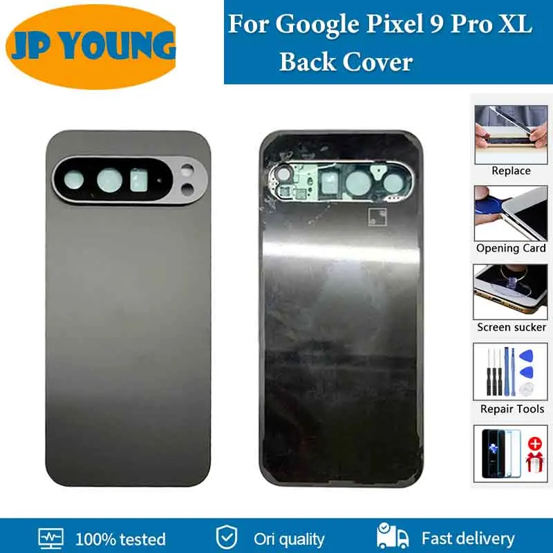 AAA+ Quality Back Cover For Google Pixel 9 Pro XL 9 ProXL Back Cover Rear Glass Housing Case With Camera Lens Replacement Repair