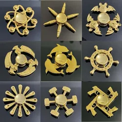 Finger Spinner Gold Metal Gyro Toys Anti-Anxiety Toys Multi-Style Children's Small Toys Fingertip Gyro