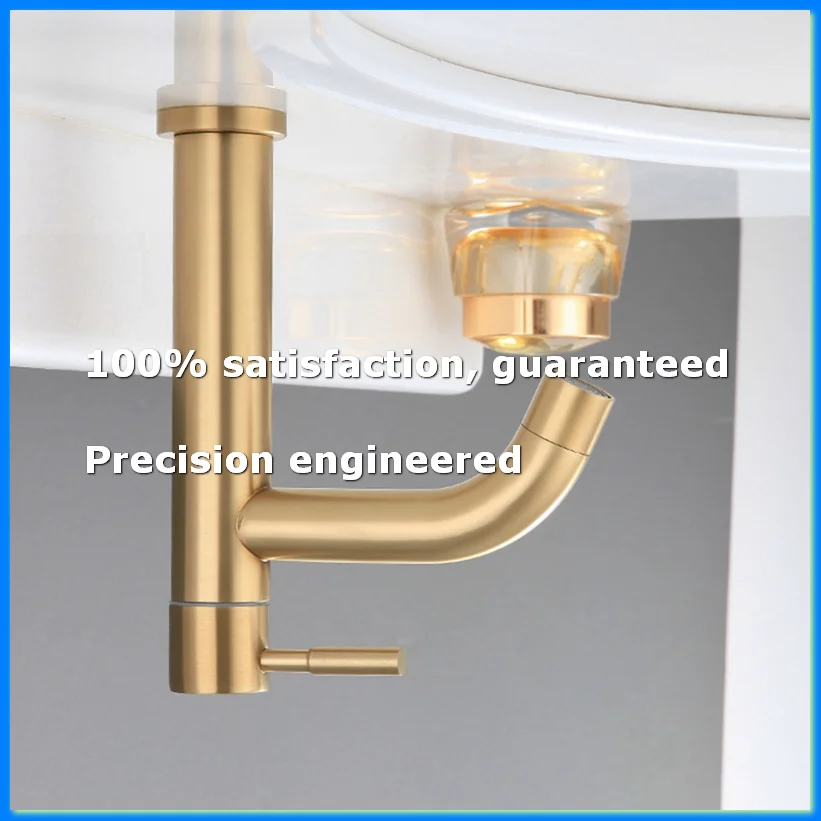 Brush Gold Single Cold Basin Faucet 304 Material Basin Mixer Bathroom Sink Faucet Water Wash Mixer Tap-A-A55K