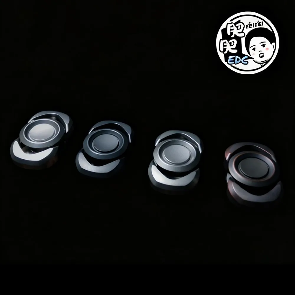 FeiFei EDC Moonlight Fidget Spinner Two-Bladed Fidget Spinner Fidget Toys Adults Metal Anxiety Relief Gadgets Original Designs