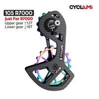 CYCLAMI UT Bike Ceramic Bearing Carbon Fiber Jockey Pulley Wheel Set Rear Derailleurs Guide For 105 5800 6800 Ultegra DURA ACE