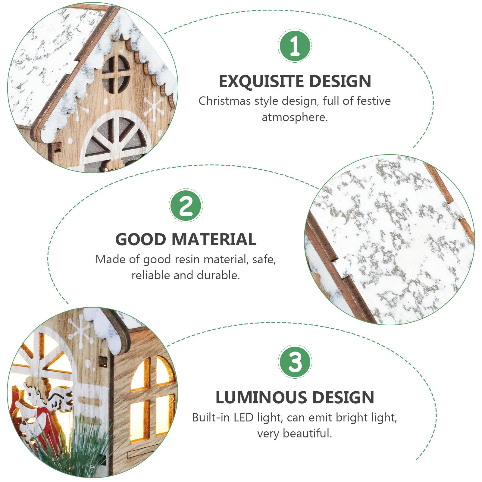 ديكور منزل خشبي متوهج Led زخرفة عيد الميلاد الصغيرة حرف خشبية مضيئة للمنزل بار مطعم متجر حفلة عيد الميلاد