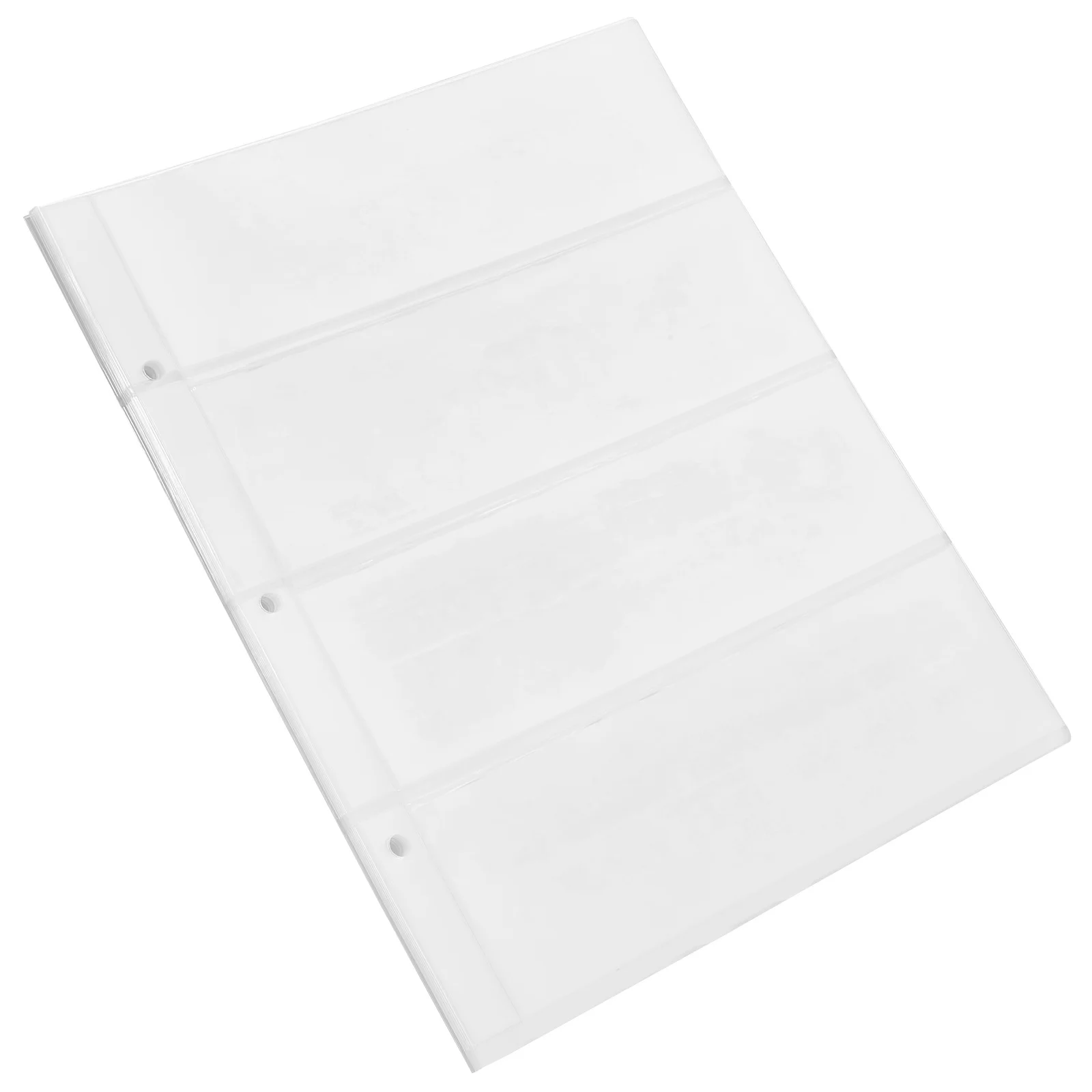 Portable Currency Holder Pages 100 Sheets Clear PVC Money Storage for Banknote Collection Album Bill Organizer Protective