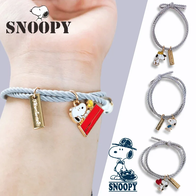 

Резинки для волос Snoopy, резинки для волос для девочек, резинки для волос, Эластичные аксессуары для волос, детский конский хвост из сплава, милые подарки для студентов и аниме