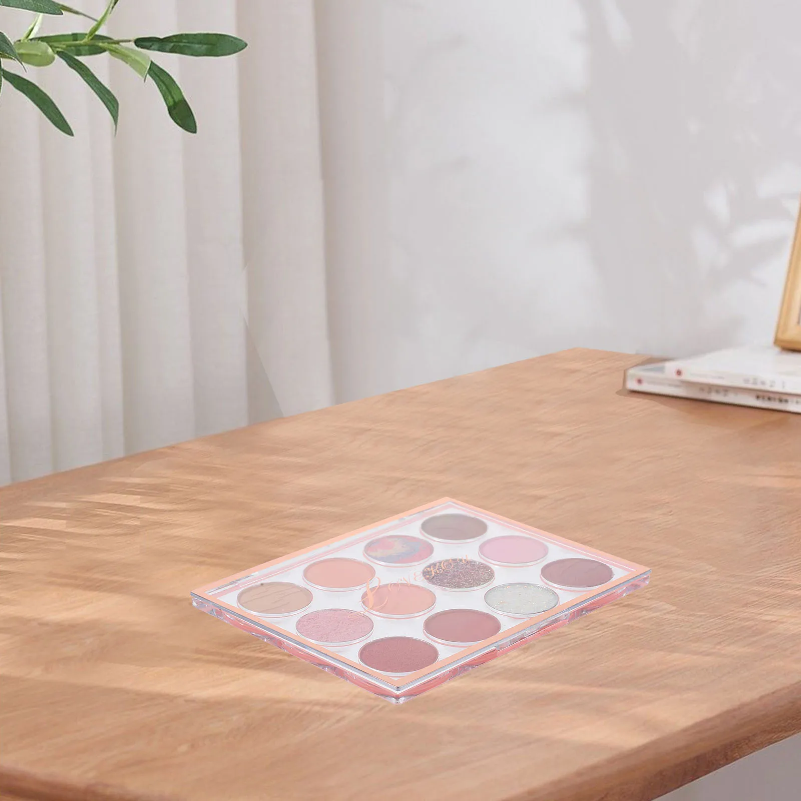 لوحة ظلال عيون مكونة من 12 لونًا لامعة ولامعة وغير لامعة ومتألقة لتسليط الضوء على علبة مكياج ظلال العيون للنساء للسفر في الهواء الطلق
