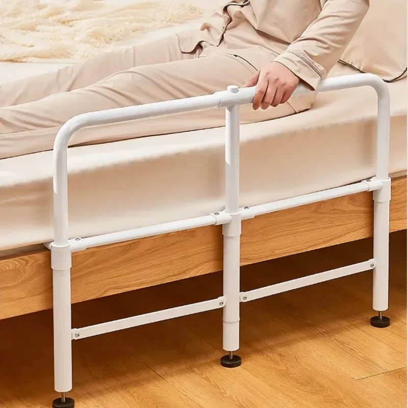 One Key Hydraulic Lifting Bed Towel Grab Bars Stainless Steel Anti-fall Get Up Safety Rails Elderly Bed Safety Guard Bar Handle