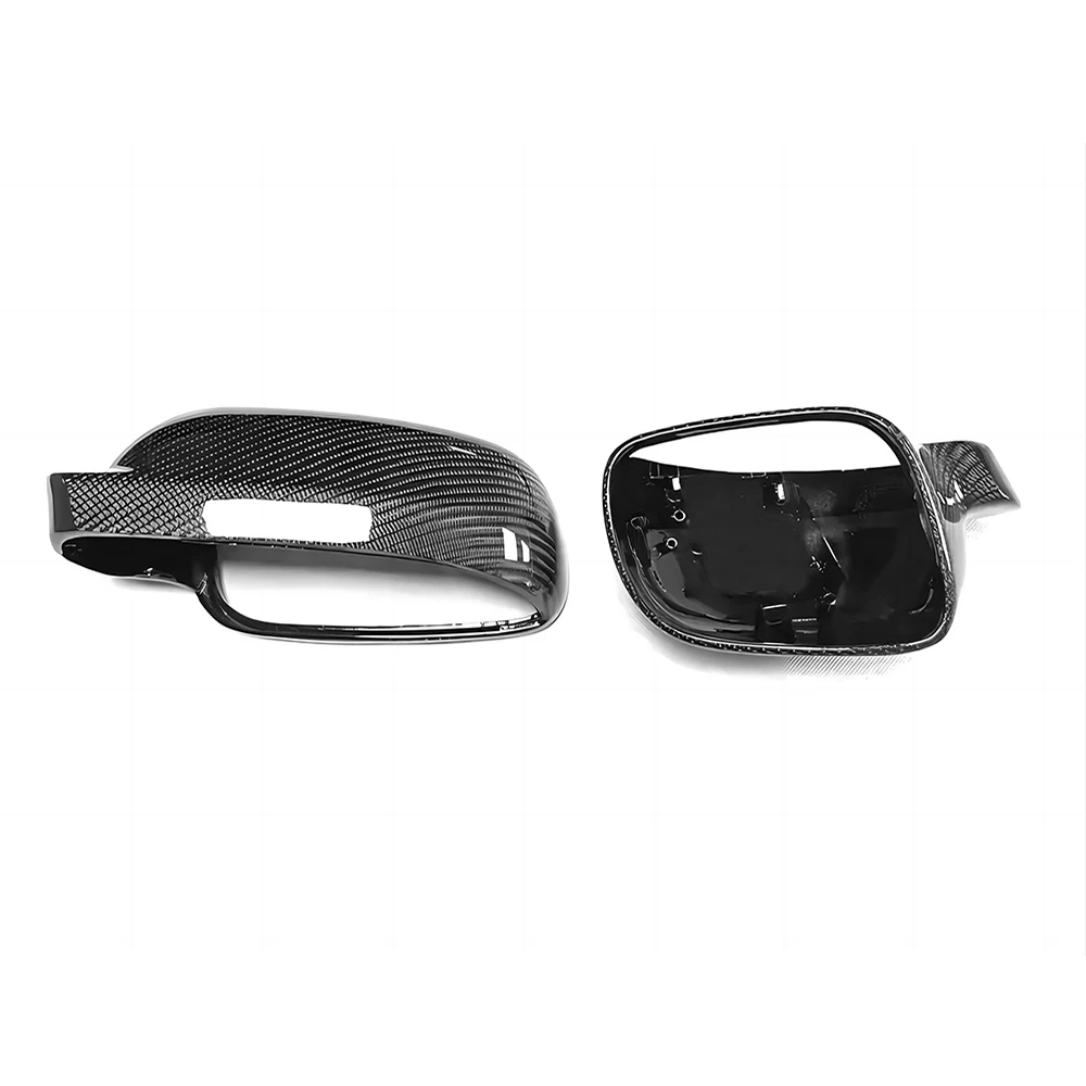 Replacement Rearview Side Mirror Covers Cap For 04-08 Volkswagen VW Golf 4 OEM Style Carbon Fiber Casing Shell