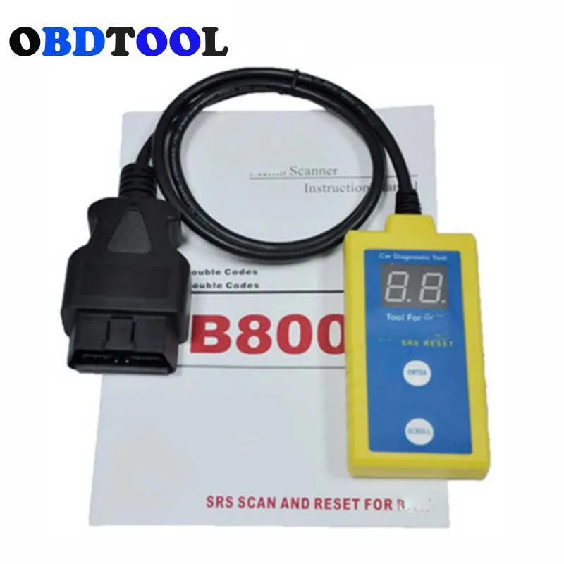 New B800 Professional Auto Airbag Scan Reset Tool OBD2 Interface for BMW Between 1994 and 2003 B 800 Car Diagnostic Scanner