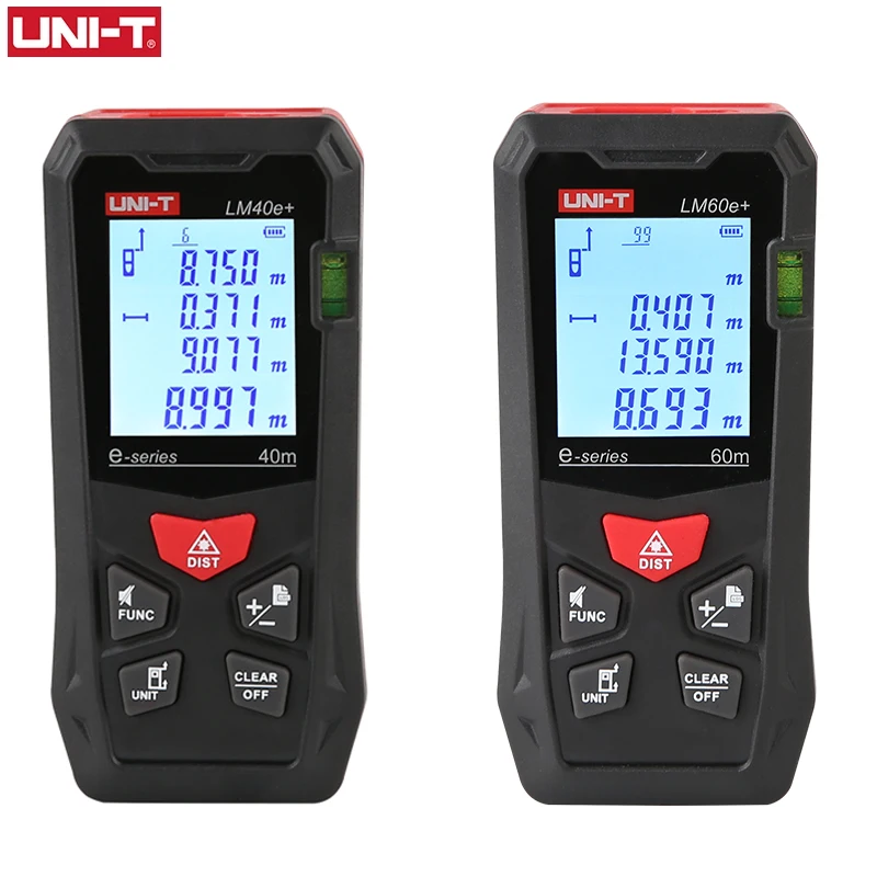 LM40e+ LM60e+ UNI-T Laser Rangefinder Digital Laser Distance Meter Measure Tape Laser Electronic Ruler Range Finder