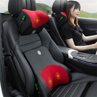 Car Headrest Massager Back Massager Massage Head Neck Waist Support Auto USB Electric Shoulder Foot Massage Memory Foam Pillow