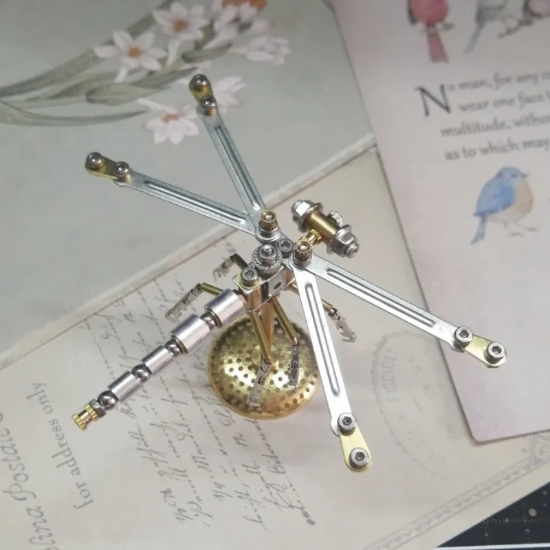 Insetos mecânicos diy pequena libélula kits de construção de modelo de metal para adultos steampunk montagem 3d quebra-cabeça crianças brinquedos artesanato