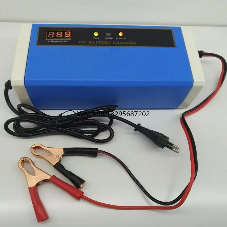 

Universal 12v Battery Charger Ac to DC 12V 10A Automatic Car Battery Charger Protection Circuit Solar Battery Charger with Lcd