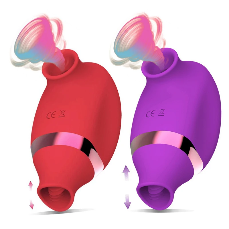 

2 in 1 Clit Sucker Vibrator USB Sex Toy for Women G-Spot Tongue Licking Sucking Powerful Clitoris Stimulator Nipples Massagers