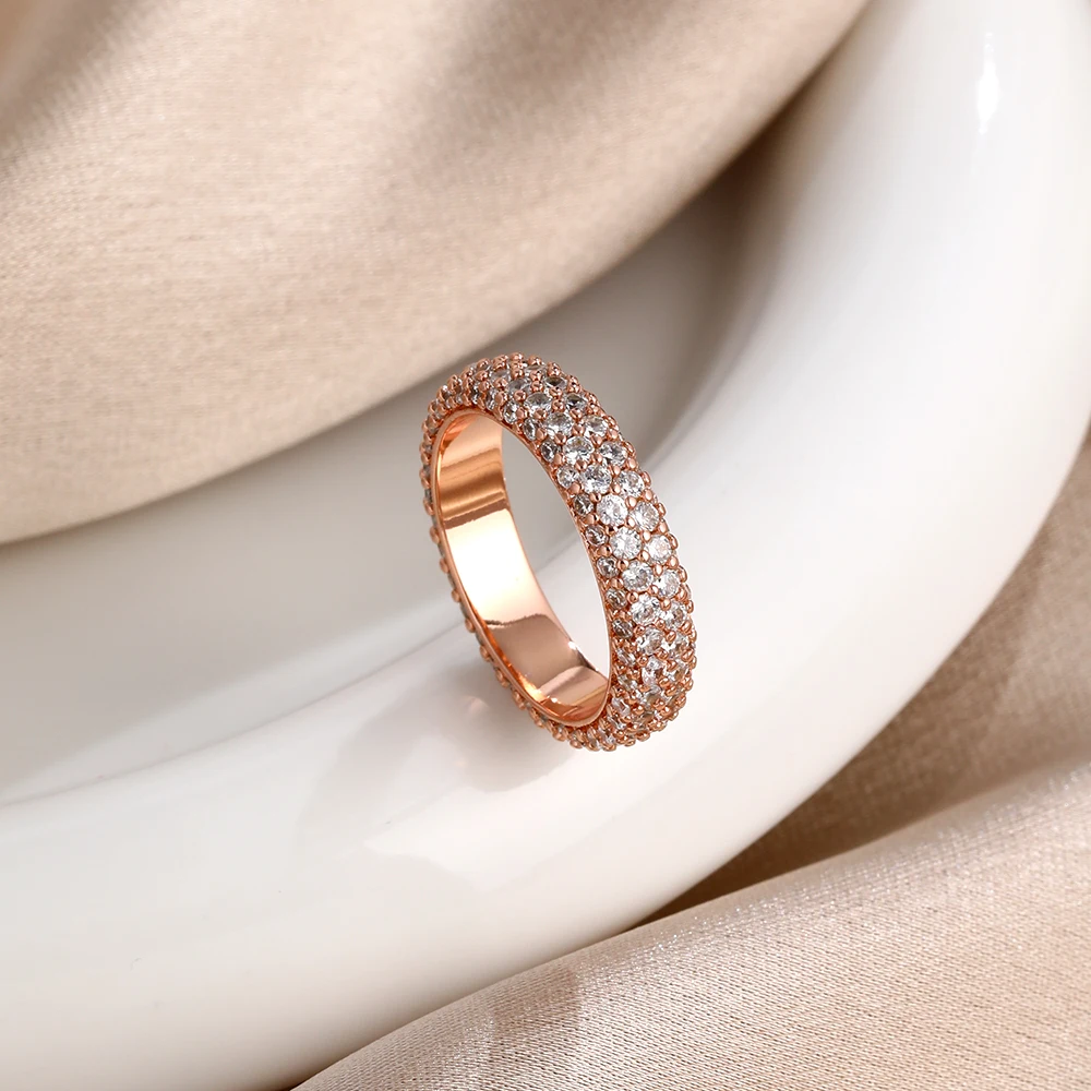 خواتم الاصبع النسائية الفضية للنساء الأصلي 925 فضة اثنين القلب الدائري هندسية مكعب الزركون مجوهرات الزفاف #1