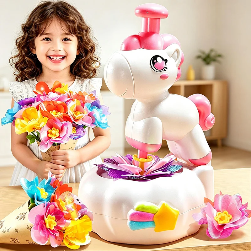 girl-creative-flower-crafting-set-children's-work-supplies-diy-craft-education-manual-activities-for-3-years-kids-birthday-gifts