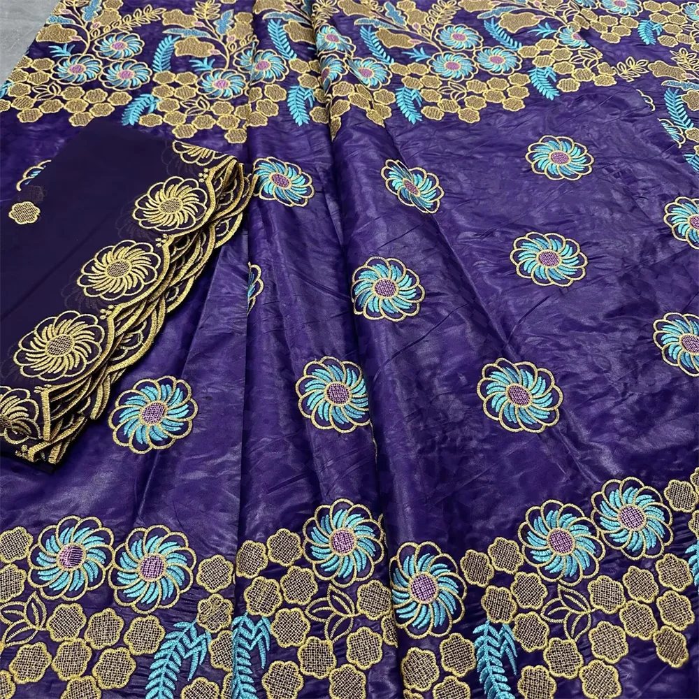 

Luxury 5+2 Yards Fragrance Bazin Riche Fabric Good Quality 100% Cotton Guinea Brocade Garment Fabric Africa Fabric Sewing Robe