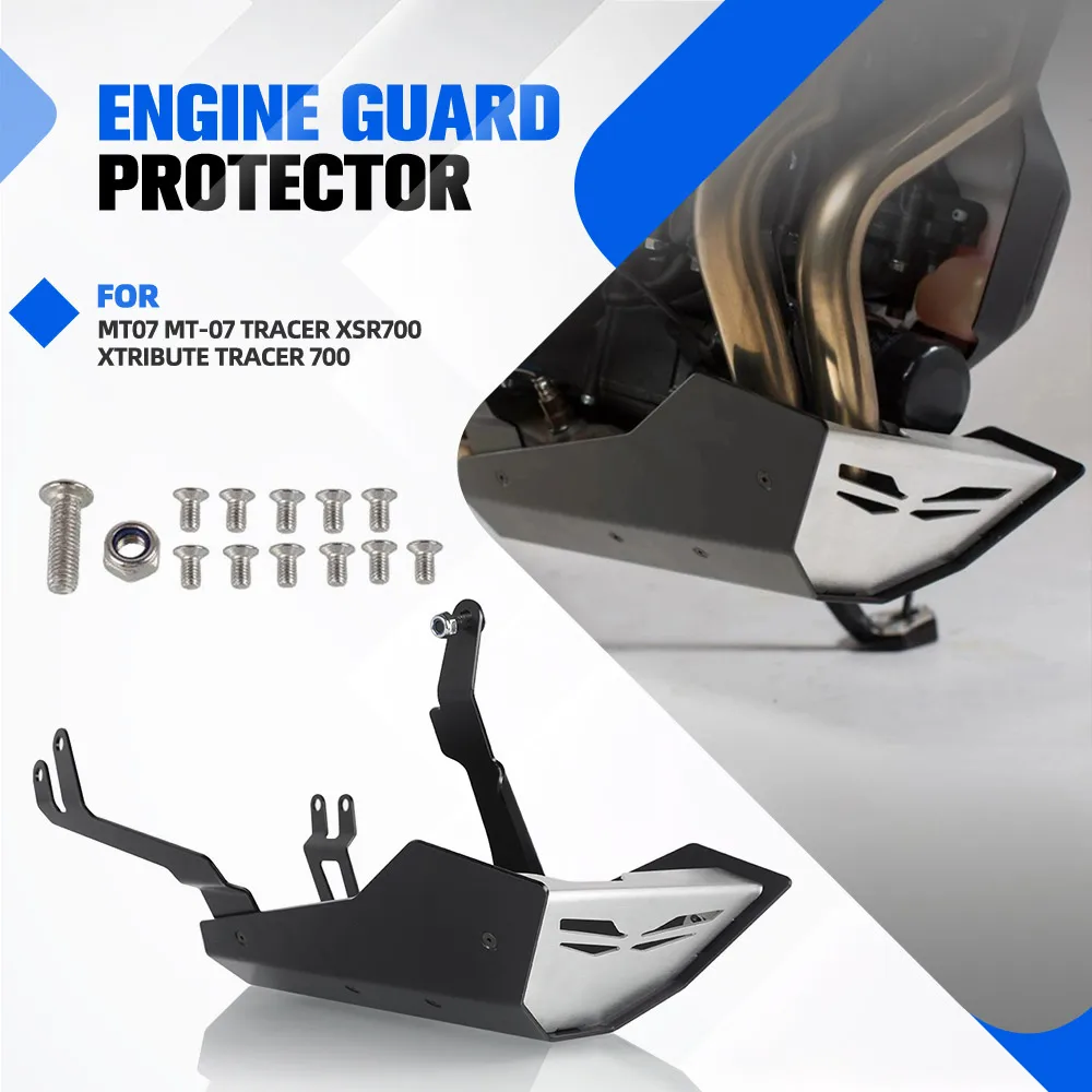 

For YAMAHA MT07 MT-07 Tracer XSR700 XTribute TRACER 700 Motorcycle Skid Plate Engine Protector Guard Chassis Protection Cover